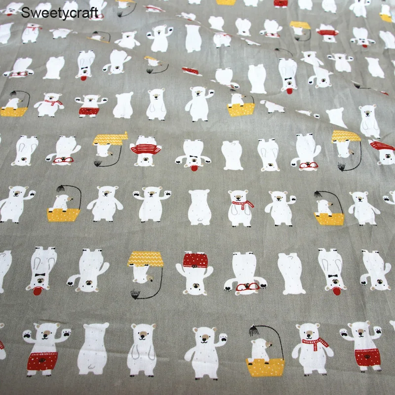 Детская хлопчатобумажная ткань с принтом мультяшная простыня для лоскутного