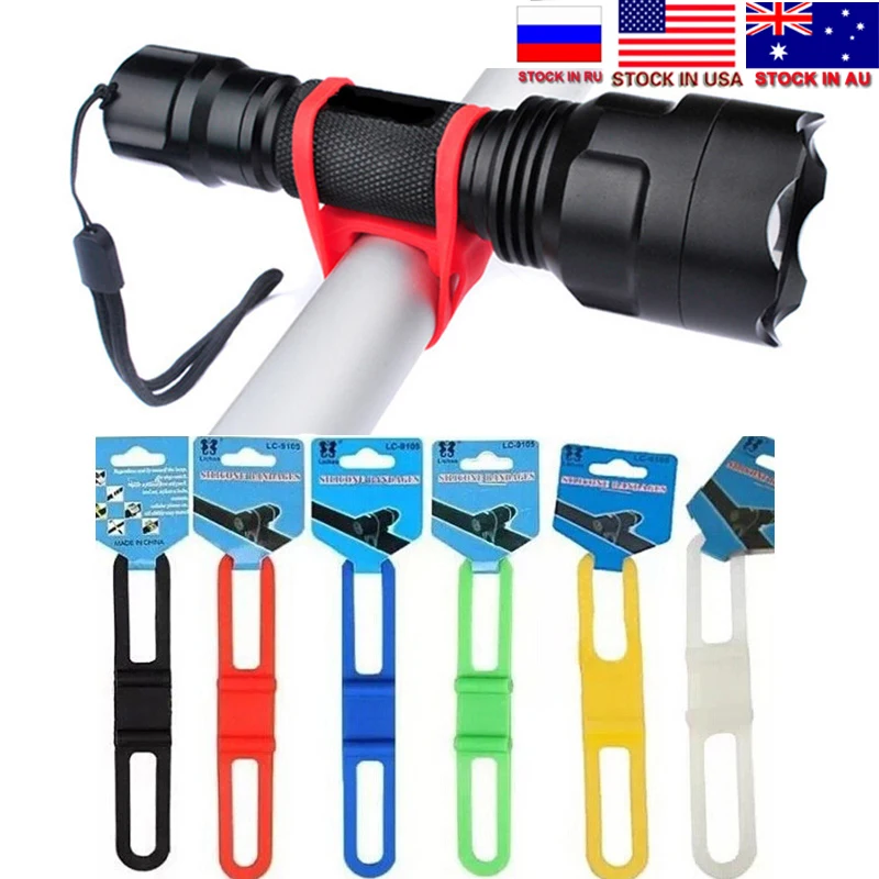 

Meiguo FUFEI велосипедный руль силиконовый ремешок эластичный бандаж светильник держатель аксессуары