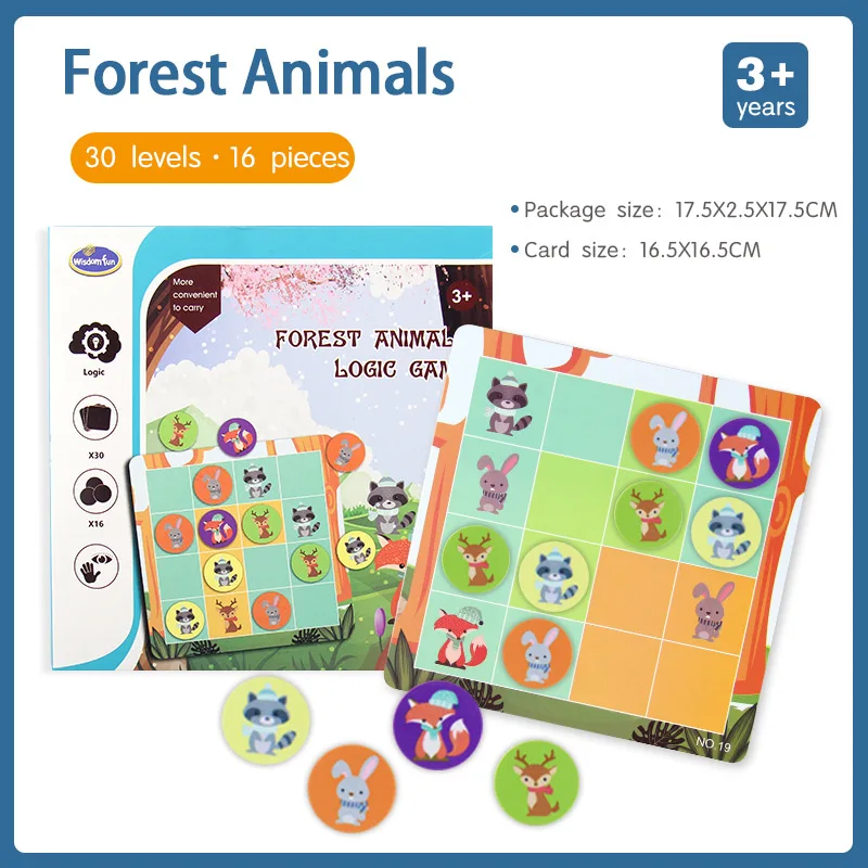 Small Forest Animals Spot животные настольная игра алфавит для детей семья развлечение двойной найти его английская версия карточная игра семейные вечерние логическая игра - Цвет: Small Forest Animals