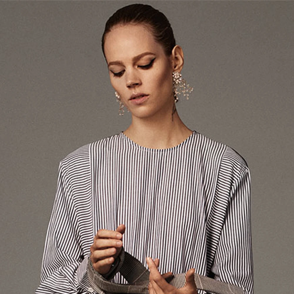 Vodeshanliwen ZA New Crystal Tassel Earrings For Women Fashion Imitation pearl Statement Big Earrings New Accessories