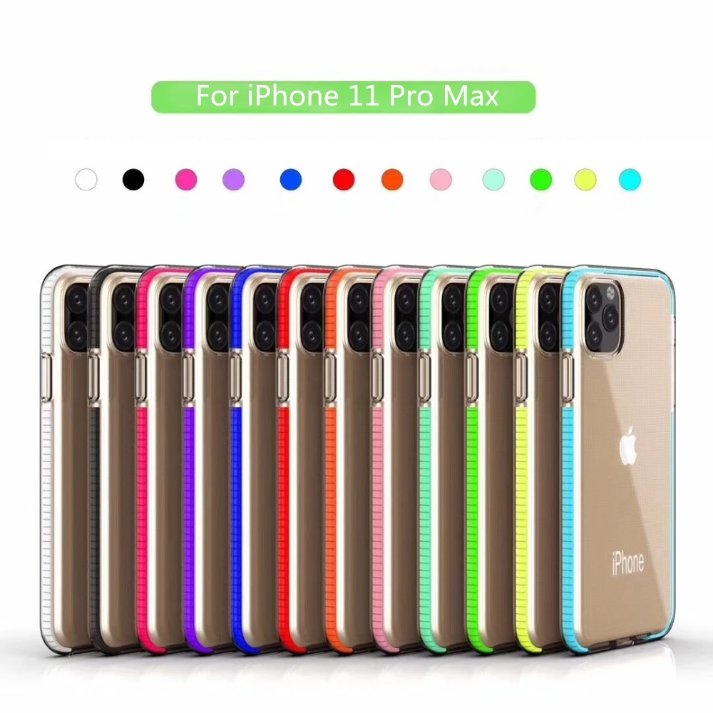 Силиконовый защитный чехол для iPhone 6 6s 7 8 Plus X 12Mini 11 Pro XR XS Max|Бамперы| |