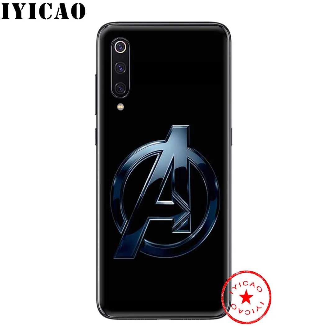 IYICAO с рисунком мстители от Marvel мягкий чехол для Xiaomi mi A3 A2 A1 8 Lite 9 Se макс 3 F1 5X6X6 CC9 CC9e 9T