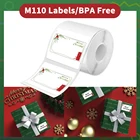 Термоэтикетки Phomemo Papel autoклейкие для принтера M110M200, бумажные наклейки круглой и квадратной формы, ярлыки в деловом стиле