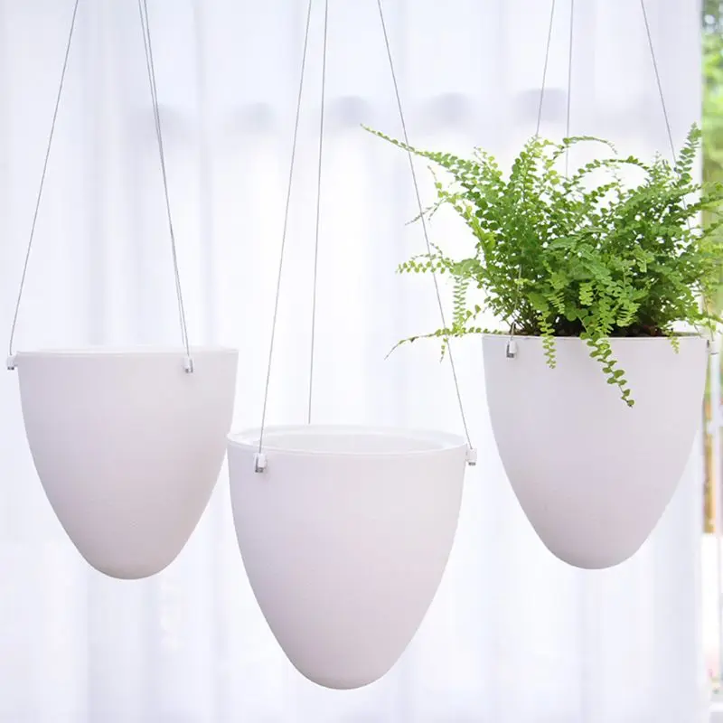 

Watering Flower Pot Container, Hanging Planter with Chain U90A