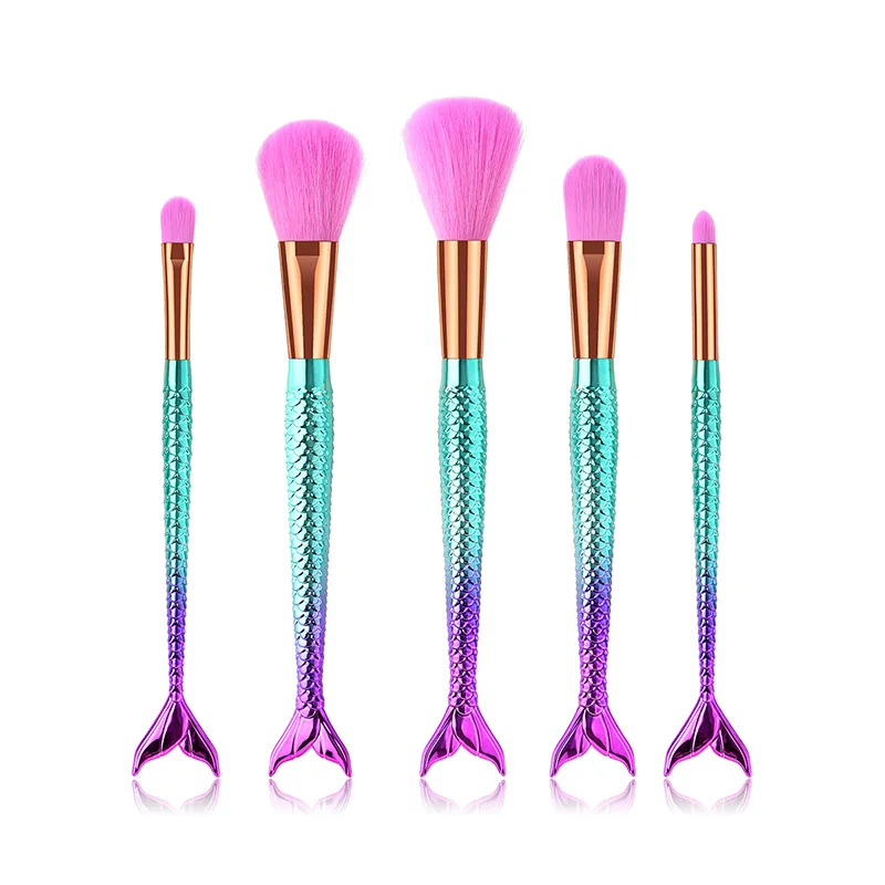 GUJHUI 5 шт. щетки с изображением единорога Комплект Русалочка алмазами для