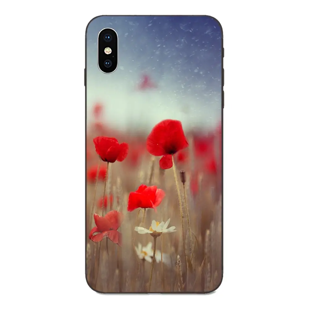 Роскошный чехол для Samsung Galaxy A3 A5 A6 A6s A7 A8 A9 A10 A20E A30 A40 A50 A60 A70 Star Plus 2018 с маковым