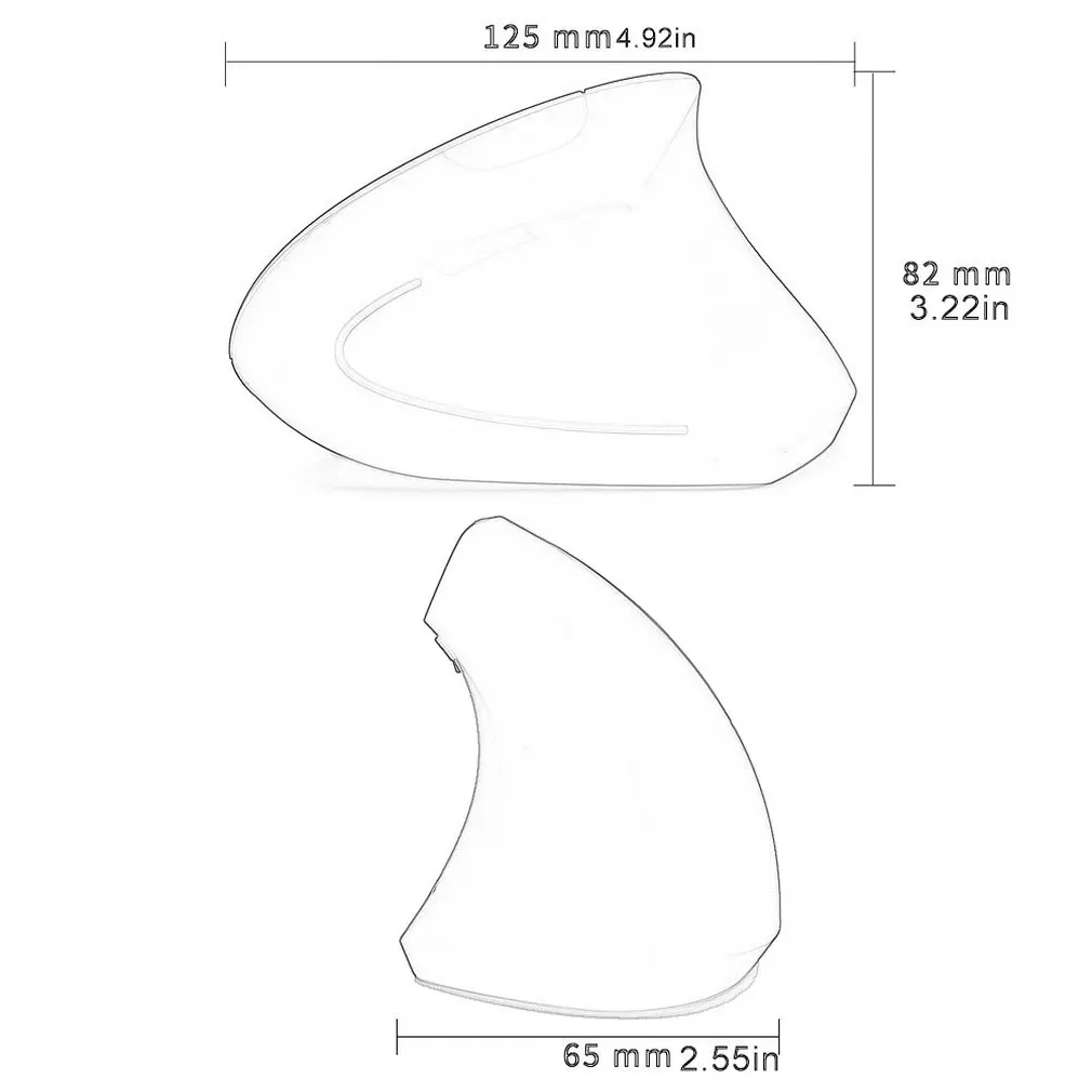 

Ergonomic Vertical 3D Mouse Notebook Pc Usb Mouse Cordless Power-Saving Computer Laptop Mouse Wireless
