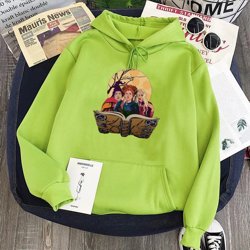 

Halloween Sanderson Sisters Hoodies Women Clothes Pink Tops Skull Christmas Sweatshirt Halloween 2021 Plus Size Hoodies XXL