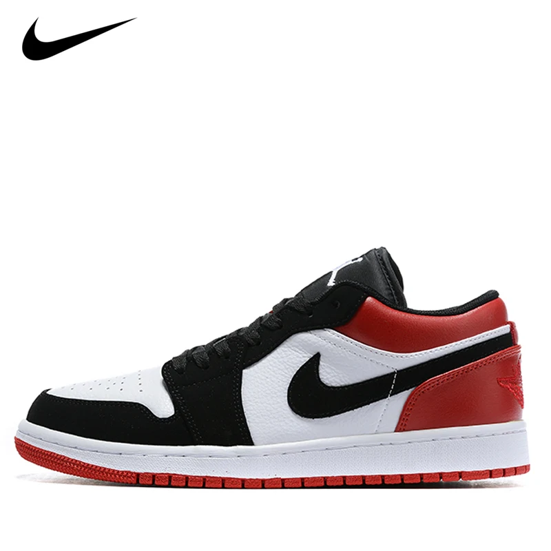 

Nike - Air Jordan 1 Mens and Womens Sneakers AJ1 Retro Basketball Shoes Red and White Breathable