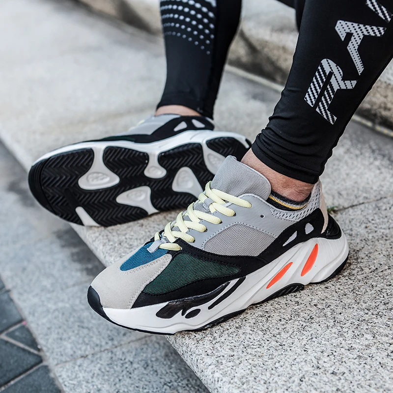 Мужская повседневная обувь Осенние удобные кроссовки на платформе Уличная