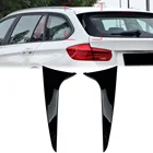 Задний оконный сплиттер СТОРОНЫ СПОЙЛЕР Canards фартуки для BMW 3 серии F31 Touring Wagon 2012-2018 глянцевый черный