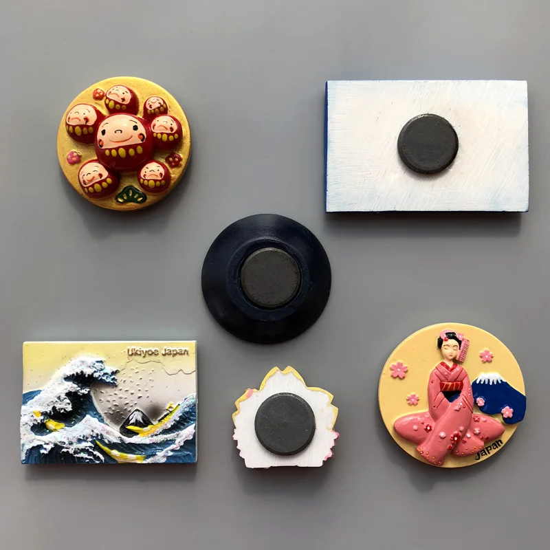 Японская карта сувениры крепление Fuji круглые дарма Фауст дам Блау магнитные