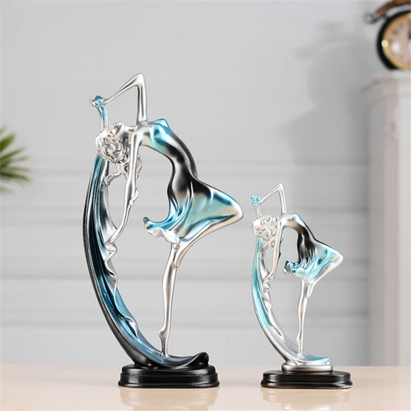 

Dancing Girl Figures Figurines Miniatures Home Decor Luxury Artware Accessories Resin Decoration Ornaments Birthday Gift