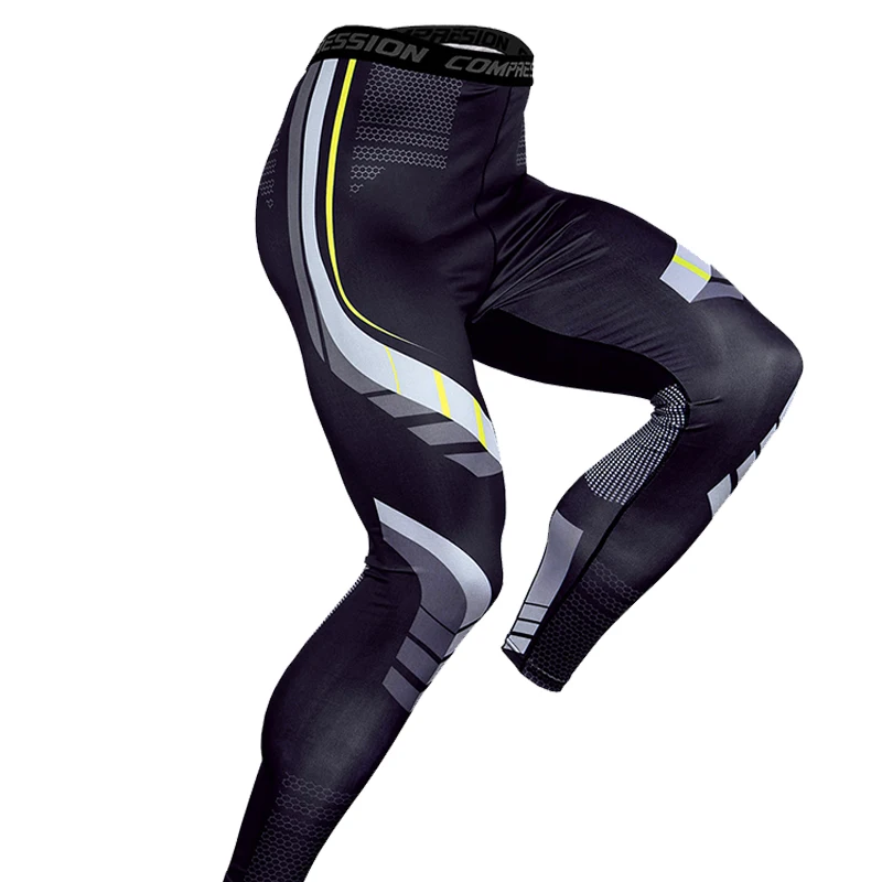 Камуфляж быстросохнущая хорошо подогнанная Мужская сжатия Леггинсы Новинка