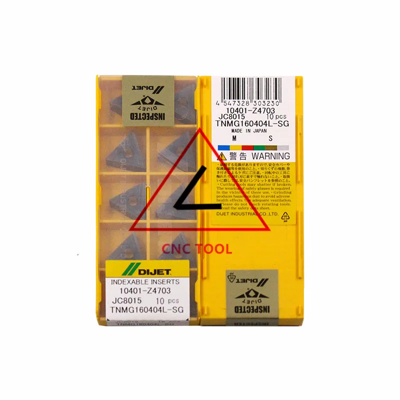 

TNMG160404L-SG JC8015 10 шт Оригинальный фоторежущий инструмент