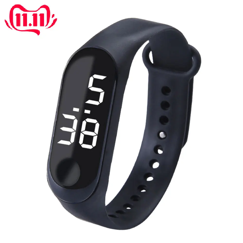 Мужские женские Детские Смарт часы с сенсорным экраном наручные браслет умные