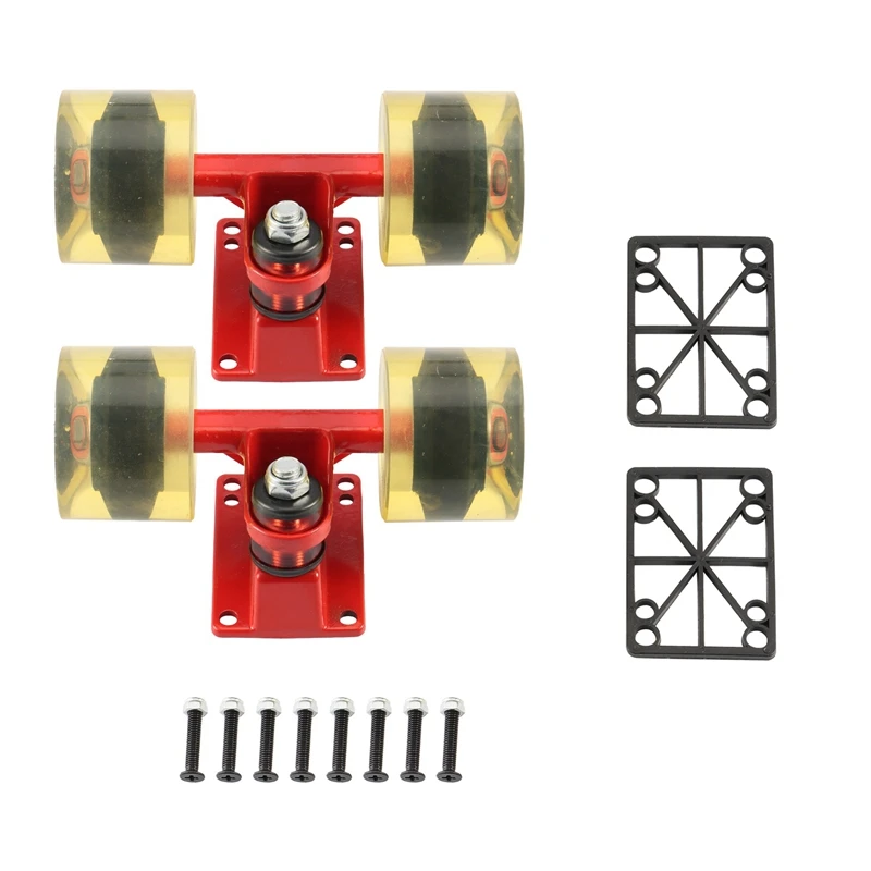 Лидер продаж! 2 комплекта колесиков для скейтборда из алюминиевого сплава 3 25
