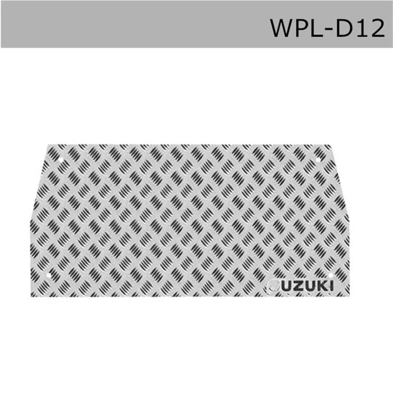 

DJ RC Car Parts WPL D12 Micro Card Upgrade Metal Anti-skid Front Anti-skid Plate on the Back AC Car Update Accessories voiture