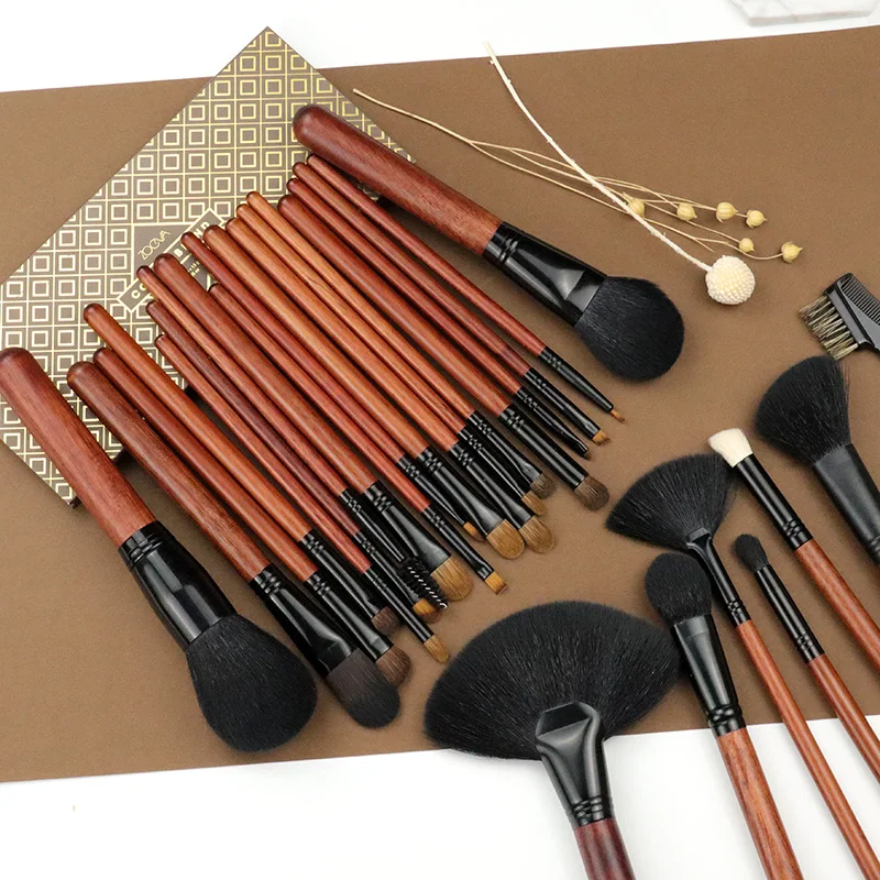 Набор кистей для макияжа из козьего синтетического волоса профессиональная