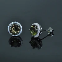 mh zultanite gemstone stud earring 925 sterling silver created color change for woman wedding gift fine jewelry free express