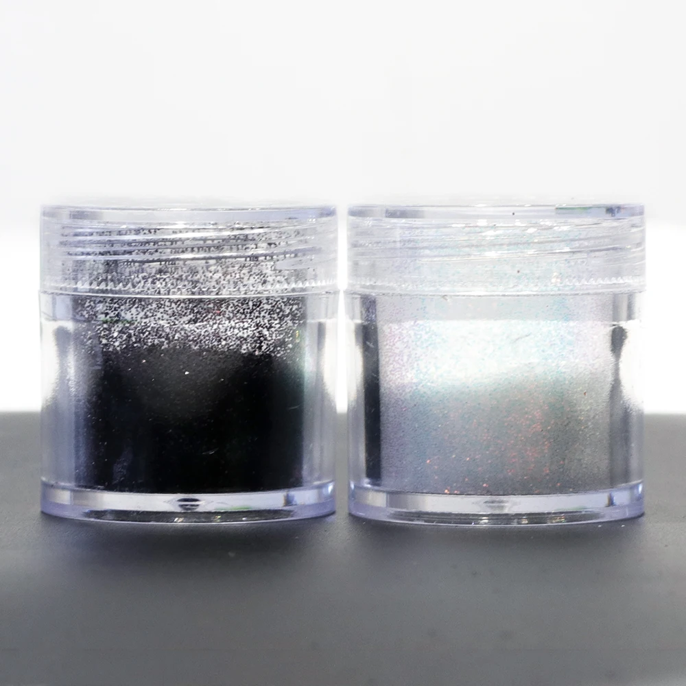 

1 bottle Black White Shinning Dazzling Nail Glitter Powder Gel Polish Holographic Pigment Nail Art Dust Manicure Decor CH26/48-1