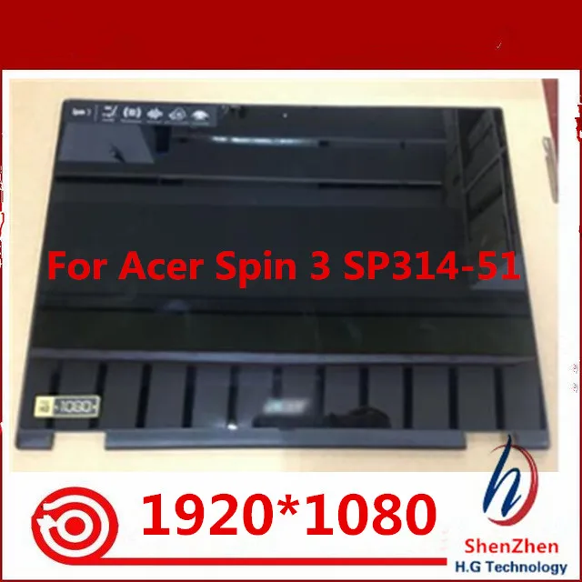 Оригинальный сенсорный дигитайзер для ноутбука Acer Spin 3 SP314 51 N17W5 ЖК экран в сборе с