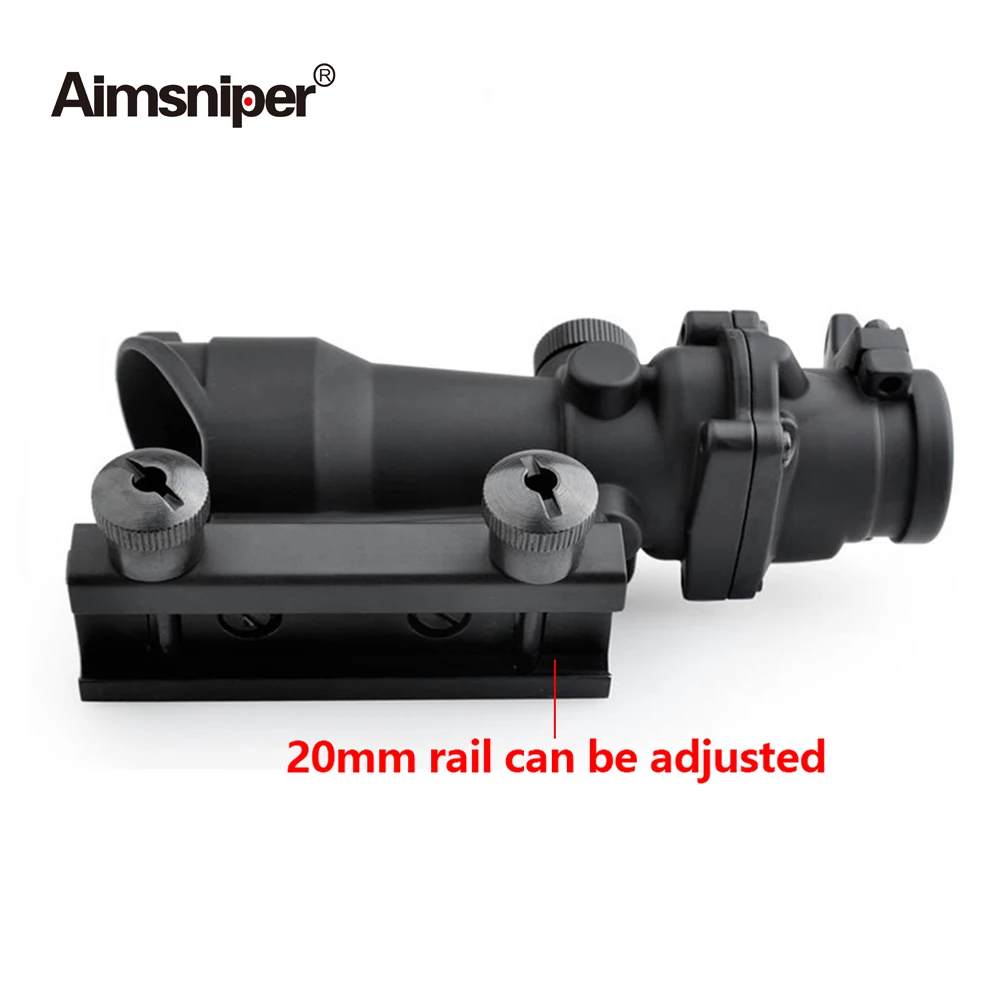 Оптический прицел Triji ACOG Style 4x32 оптический с красной точкой для AR15 M4 M16 | Спорт и