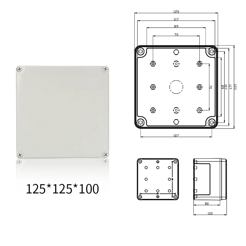 Водонепроницаемый пластиковый электронный корпус Чехол Коробка