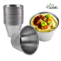 stainless steel seasoning dish hot pot dipping bowl small food sauce cup sushi vinegar soy saucer container appetizer tray