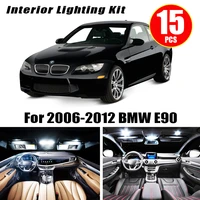 15pc no error e90 led auto interior light kit for 2006 2012 bmw e90 320i 325i 328i 330i 335i m3 sedan only dome map light lamp