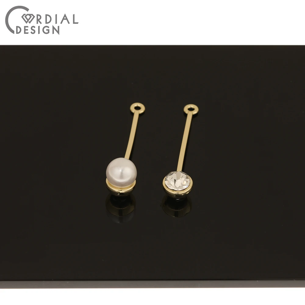 

Cordial Design 100Pcs 8*36MM Jewelry Accessories/Imitation Pearl/Rhinestone Pendants/DIY Charms/Earrings Findings Component