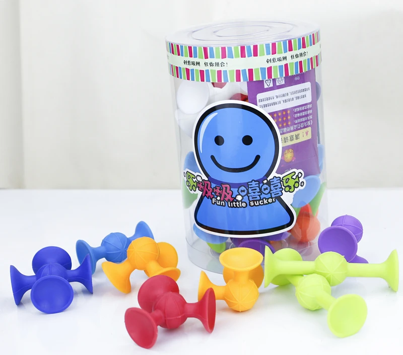 Игрушки Fat Brain новый дизайн 24 шт. Детский набор Squigz игрушка силиконовая присоска