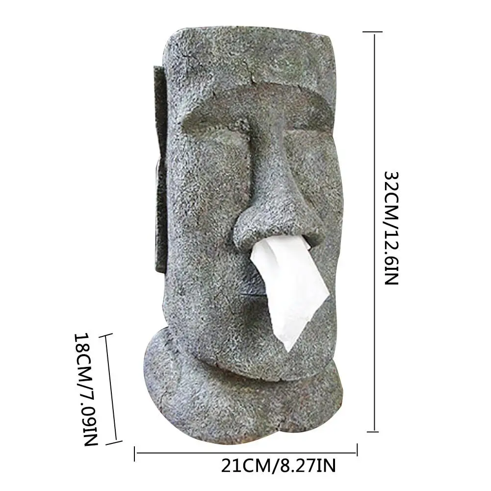 Креативная коробка для бумажных салфеток в форме пасхального острова Moai чехол с