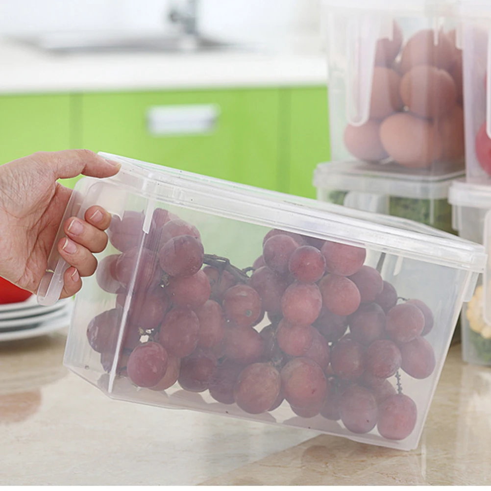 Кухня прозрачный PP коробка для хранения зерна контейнер фасоли содержит