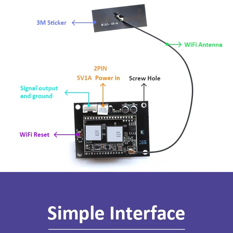AAAE Top-Up2Stream WiFi Audio Receiver Module with Spotify Airplay DLNA 24Bit 192KHZ FLAC Multiroom Free Android IOS App | Электроника