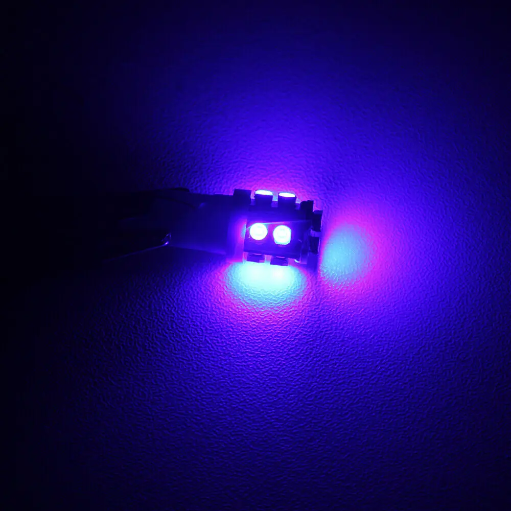 

1XT10 Ультра Синий 12 В 10 светодиодный 194 168 158 W5W 501 внутренняя автомобильная лампа с клиновидным цоколем