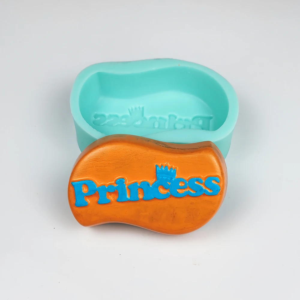 

QT0466 Princess Soap Creative Soap Candles Wave Soap DIY Silicone Moulds English Alphabet Clay Resin Moulds PRZY