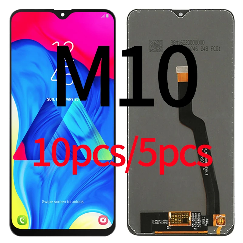 

10 штук в наборе, 5 шт. 6,2 ''для Samsung Galaxy M10 M105 M105F SM-M105F модуль ЖК-дисплей и дигитайзер для samsung M10 ЖК-экран
