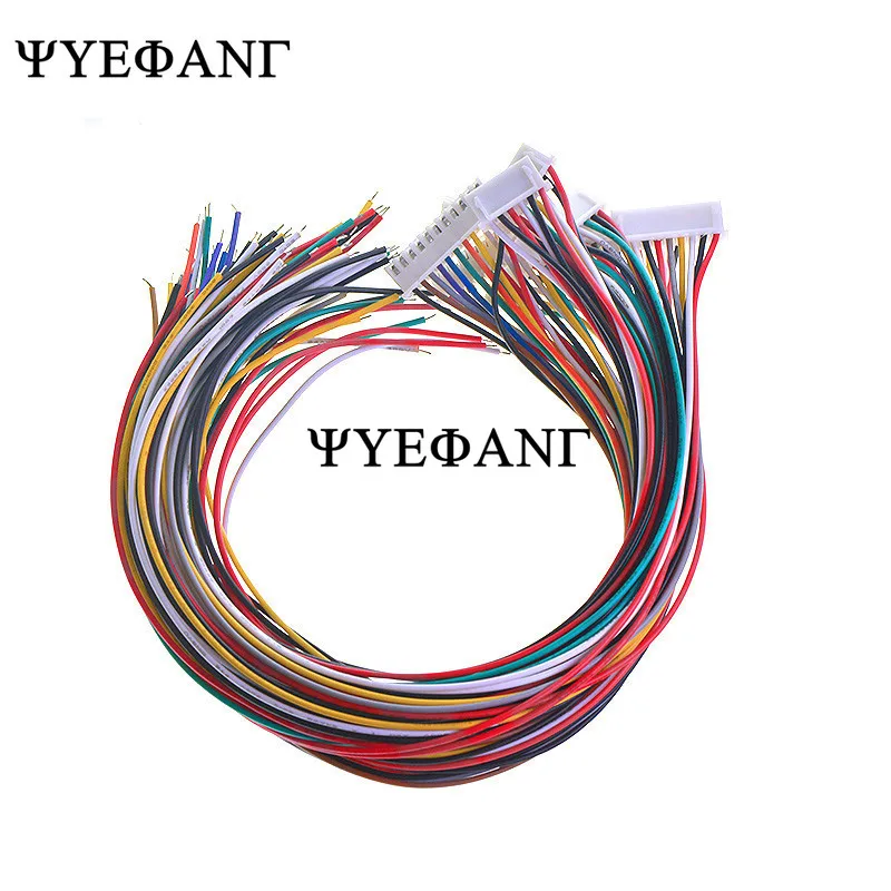 10 шт./лот 26AWG JST XH2.54 2/3/4/5/6/7/8/9/10 контактный разъем 2 54 мм с проводным кабелем длина 30