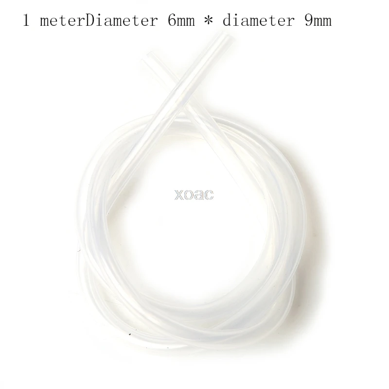 

6mm x 9mm Silicone Tube Hose Translucent Tube Food Grade Non-toxic Soft Rubber M13 dropship