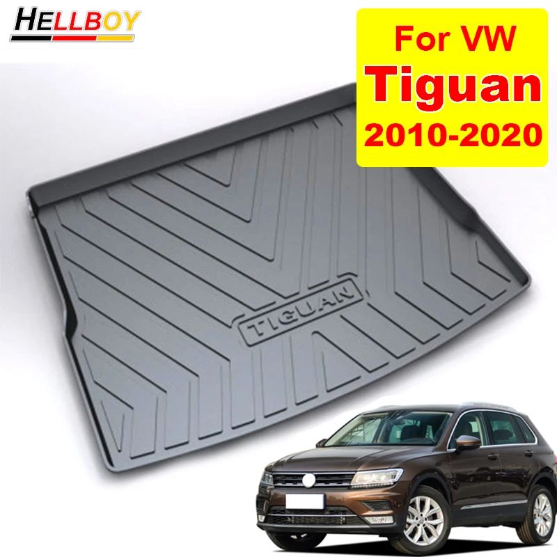 

Коврик для багажника автомобиля, подкладка для груза, напольные коврики для VW Tiguan 2020 2019 2018 2017 2016 2015-2010 MK2 MK1, аксессуары для задней крышки багажника