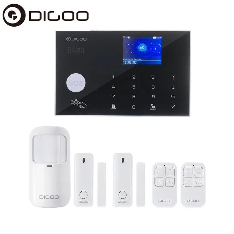 Система охранной сигнализации DIGOO беспроводная Wi Fi GSM с автоматическим