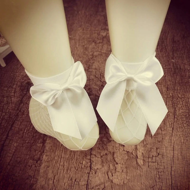 

Женские Дышащие сетчатые носки в стиле Харадзюку, шикарная уличная одежда, сексуальные ажурные сетчатые носки с бантом для девушек