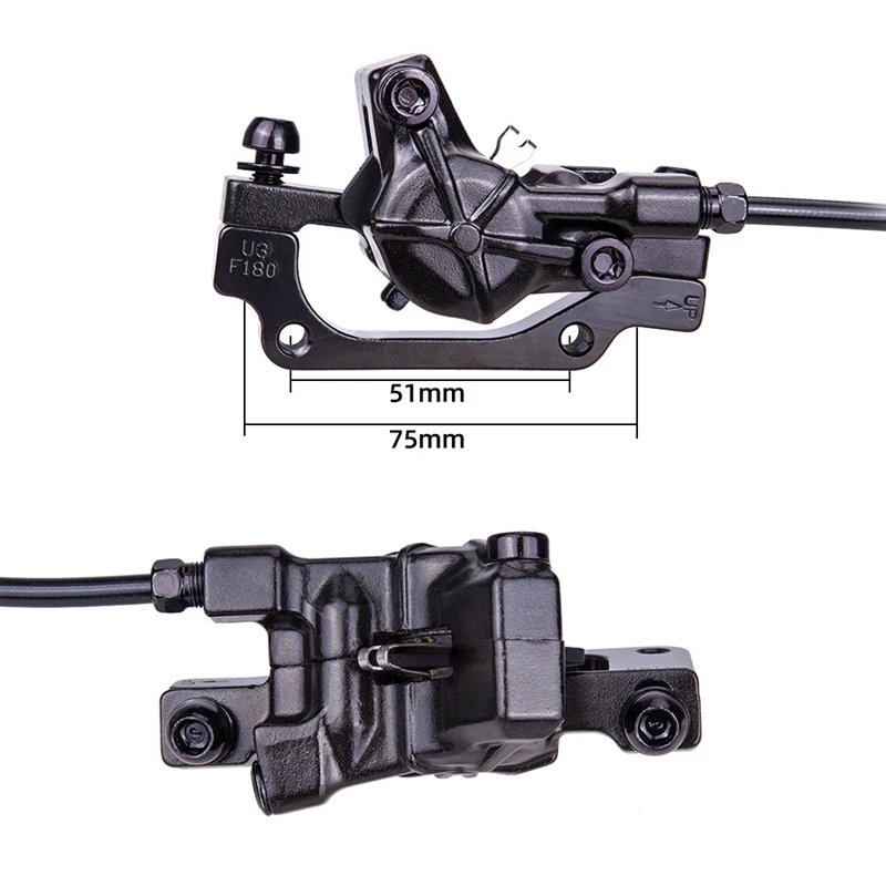 

ZTTO MTB Bicycle E-Bike Hidraulic Disc Brake 2 Pin Power Cut Off Brake Bike Oil Pressure Disc Brake with 180mm Rotor