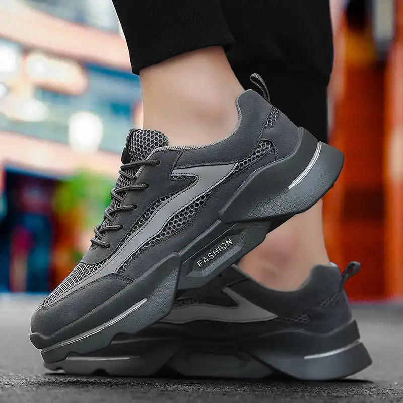 

High-Heeled Shoes Sneakers Berfoot Safety Shoes Man Exercises Men's Luxury Brand Shoes Advanced Espadrilles For Men Army Tennis