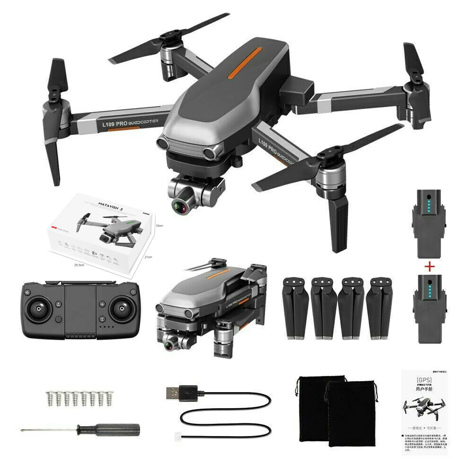 l109pro gps дрон с разрешением 4k квадро