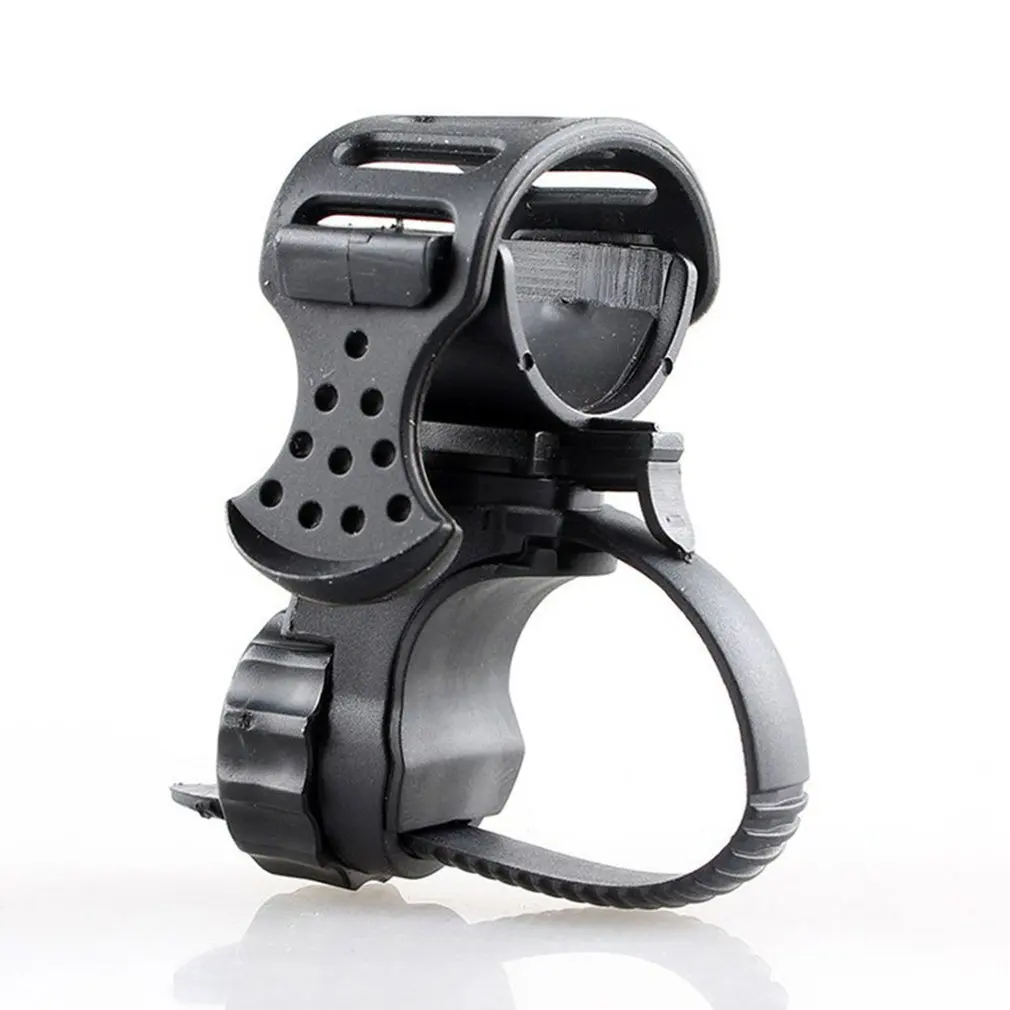 

360 Degree Cycling Clip Clamp Rotation Bike Flashlight Torch Mount LED Head Front Light Holder Clip Bicycle Accessories
