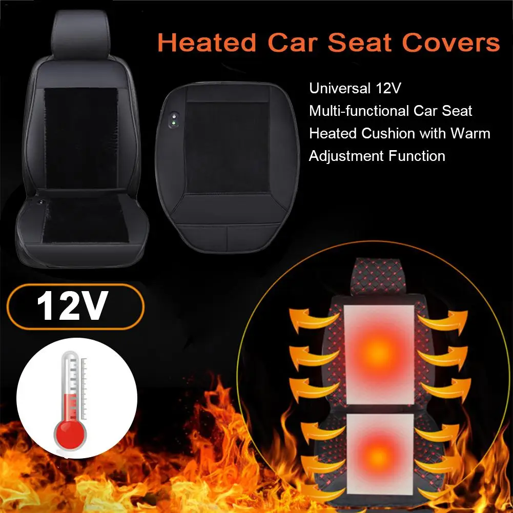 Автомобильные зимние чехлы на сиденья с подогревом подушка быстрым плюшевая