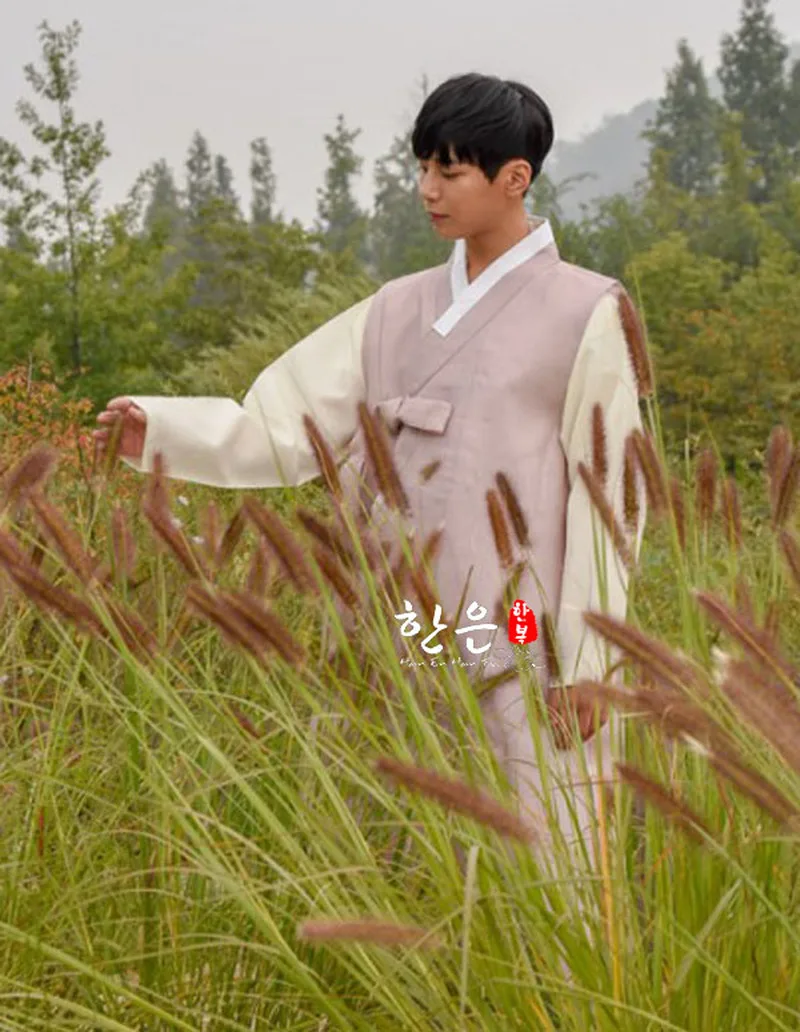 Южная Корея импортная ткань/Мужская ханбок/Мужская богатая семья ханбок/Свадьба