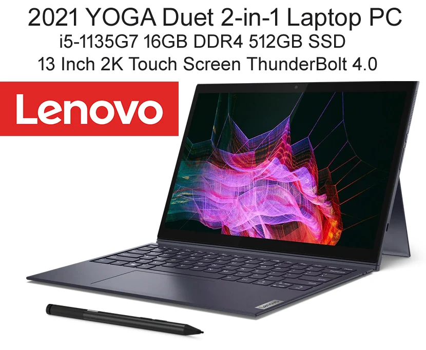 Высококачественный Ноутбук Lenovo 2 в 1 13 дюймовый сенсорный планшет для йоги +